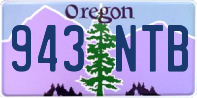 OR license plate 943NTB