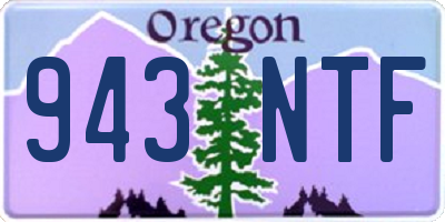 OR license plate 943NTF
