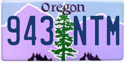 OR license plate 943NTM