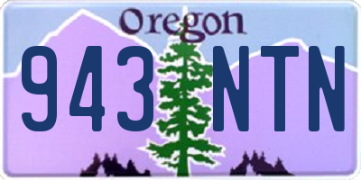 OR license plate 943NTN