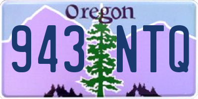 OR license plate 943NTQ