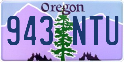 OR license plate 943NTU