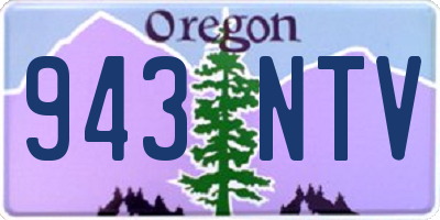 OR license plate 943NTV