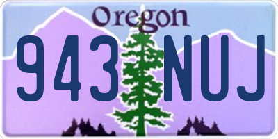 OR license plate 943NUJ