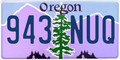 OR license plate 943NUQ