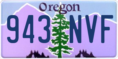 OR license plate 943NVF