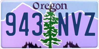 OR license plate 943NVZ