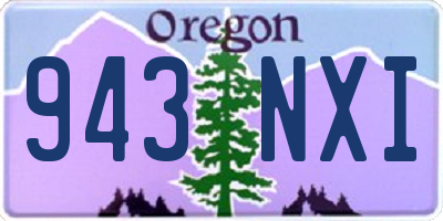 OR license plate 943NXI