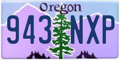 OR license plate 943NXP