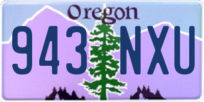 OR license plate 943NXU