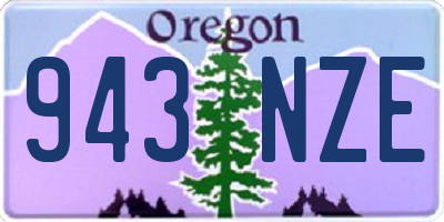 OR license plate 943NZE