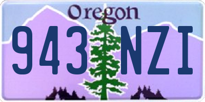 OR license plate 943NZI