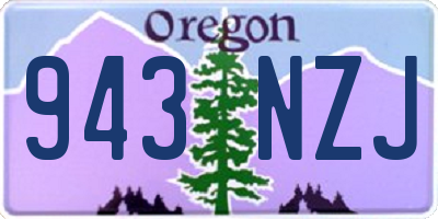 OR license plate 943NZJ