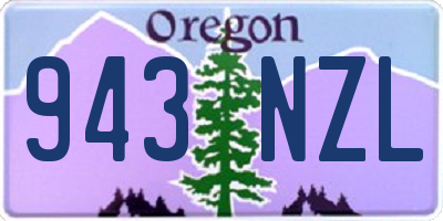 OR license plate 943NZL