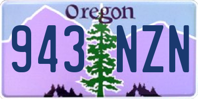 OR license plate 943NZN