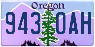 OR license plate 943OAH