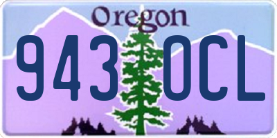 OR license plate 943OCL