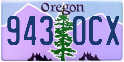 OR license plate 943OCX