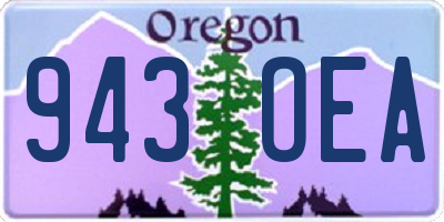 OR license plate 943OEA
