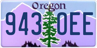 OR license plate 943OEE
