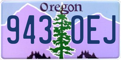 OR license plate 943OEJ
