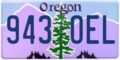 OR license plate 943OEL