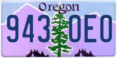 OR license plate 943OEO
