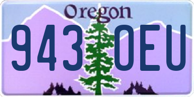 OR license plate 943OEU