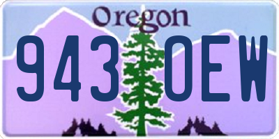 OR license plate 943OEW