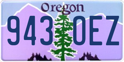 OR license plate 943OEZ