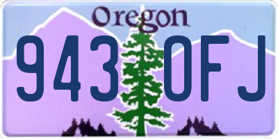 OR license plate 943OFJ