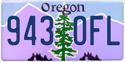 OR license plate 943OFL