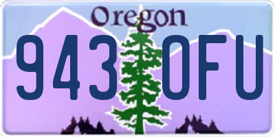 OR license plate 943OFU