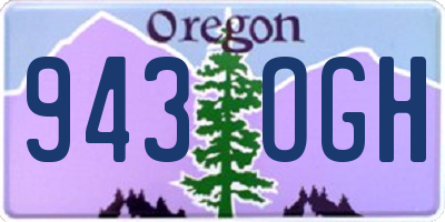 OR license plate 943OGH