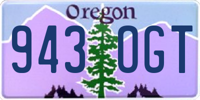 OR license plate 943OGT