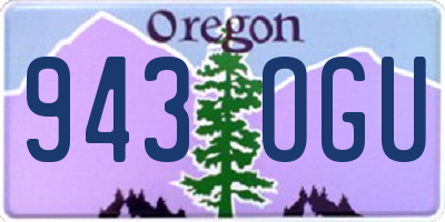 OR license plate 943OGU