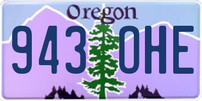 OR license plate 943OHE