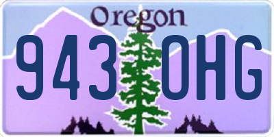 OR license plate 943OHG