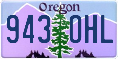 OR license plate 943OHL