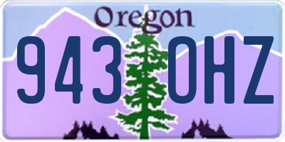 OR license plate 943OHZ