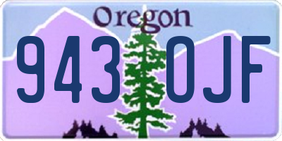OR license plate 943OJF