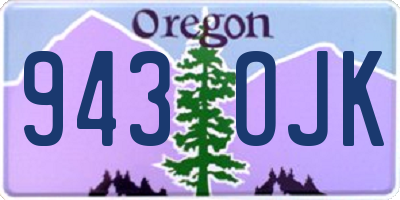 OR license plate 943OJK