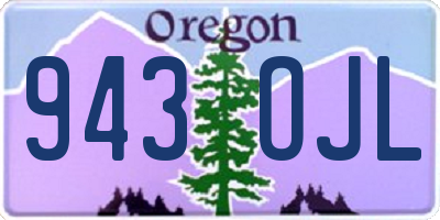 OR license plate 943OJL