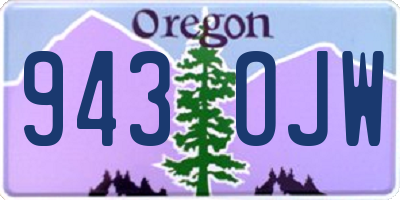 OR license plate 943OJW