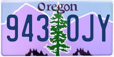 OR license plate 943OJY