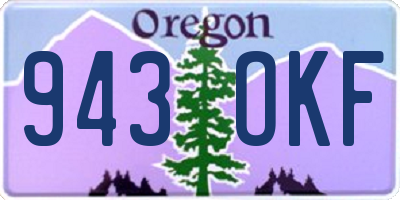 OR license plate 943OKF