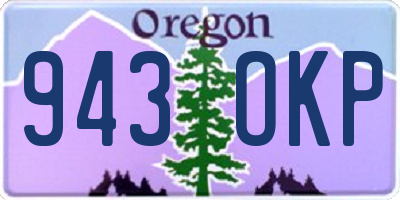 OR license plate 943OKP