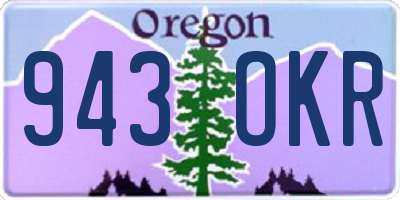 OR license plate 943OKR