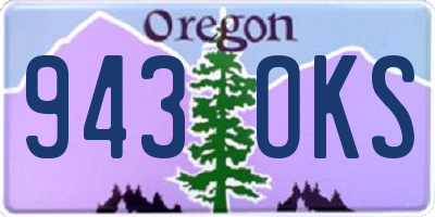 OR license plate 943OKS
