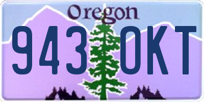 OR license plate 943OKT